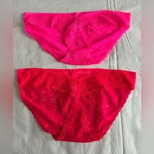 Aerie Stretch lace bikini panties -NWTs set of 2